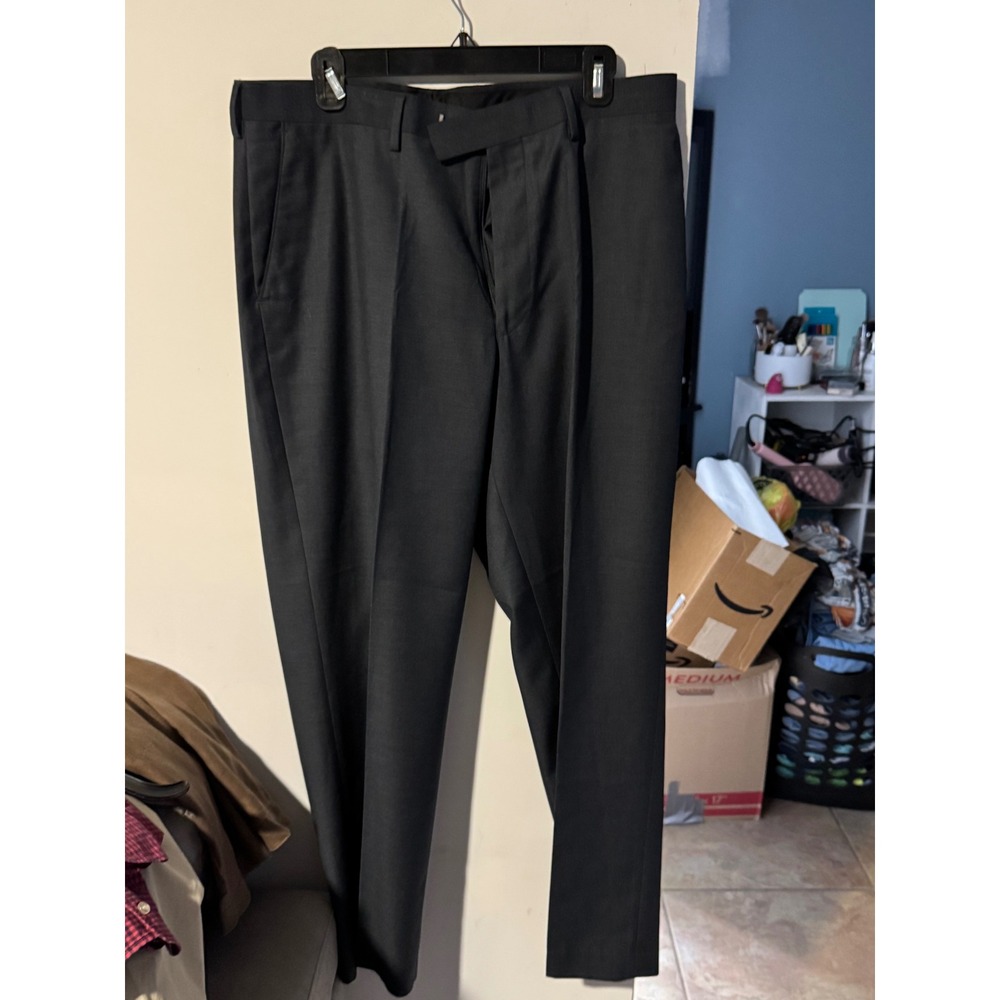 Murano Mens Navy Dress Pants Flat Front Trousers 36x30 Business Formal